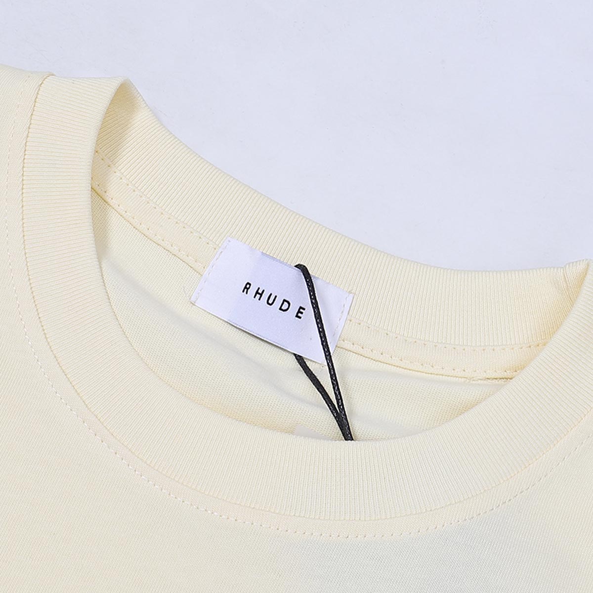 Rhude T-shirts Alpine Villa Printed Cotton Casual Short Sleeve Men and Women