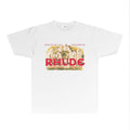 Rhude T-shirts Printed Trendy Pure Cotton