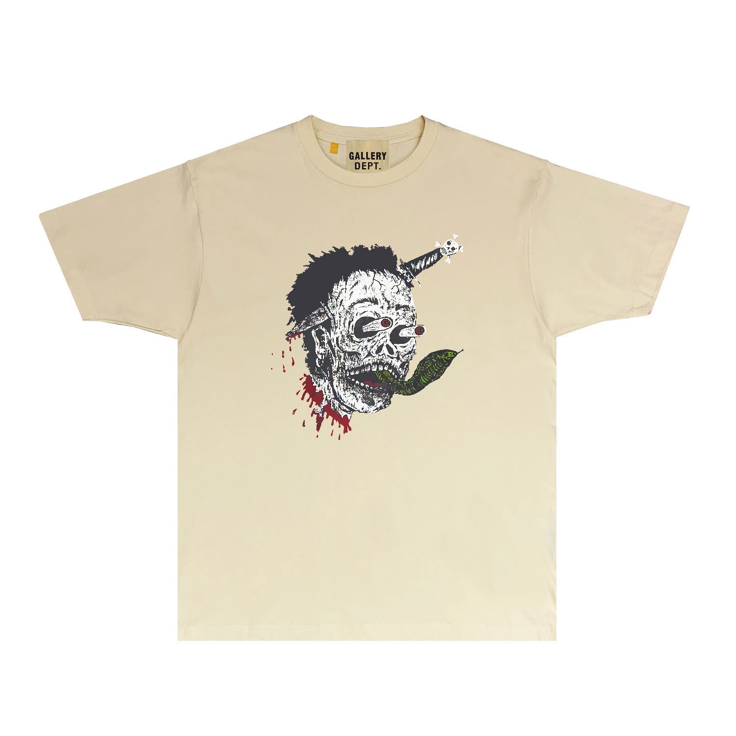 Gallery Dept T Shirt Retro Printed Loose Short-Sleeved Shirt