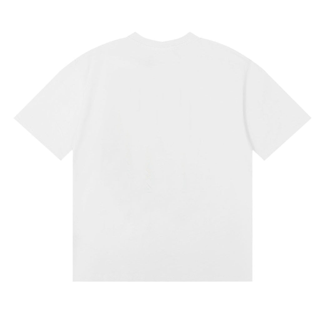 Rhude T-shirts Horse Frame Printing Cotton Casual Short Sleeve Men and Women