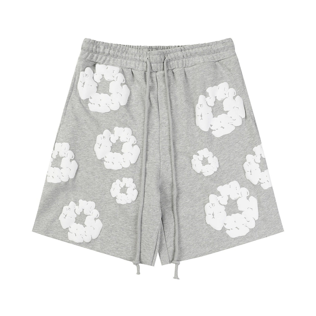 Denim Tears Outfit:T-shirt/Shorts (Separate Purchase Options) Puff Print Short Sleeve T-shirt Loose Couple Shorts Suit