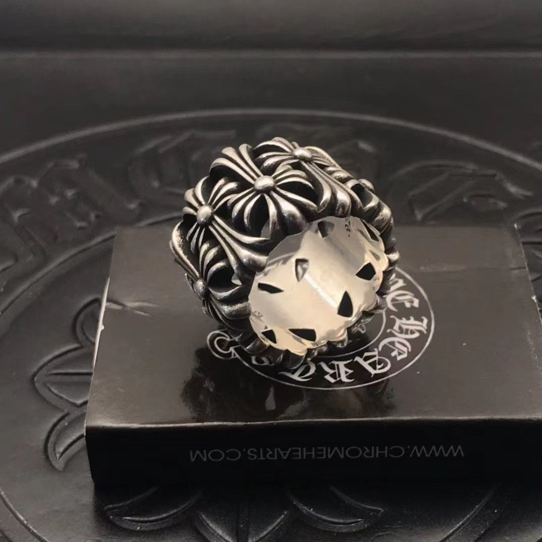 Chrome Heart Ring Vintage Punk