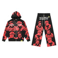 THAT'S A AWFUL LOT OF COUGH SYRUP Star Graphic Zip Hoodie & Pants Matching Set ¡ª hero