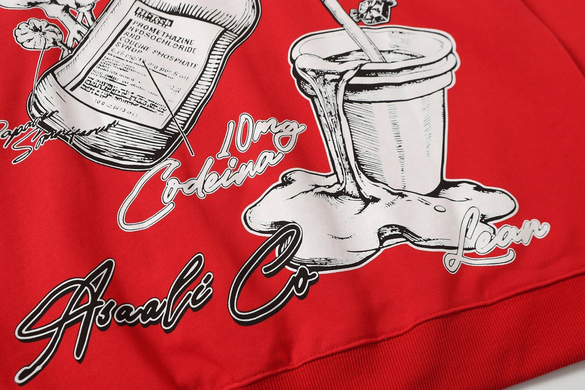 THAT'S A AWFUL LOT OF COUGH SYRUP Rising Star Graphic Hoodie ¡ª detail