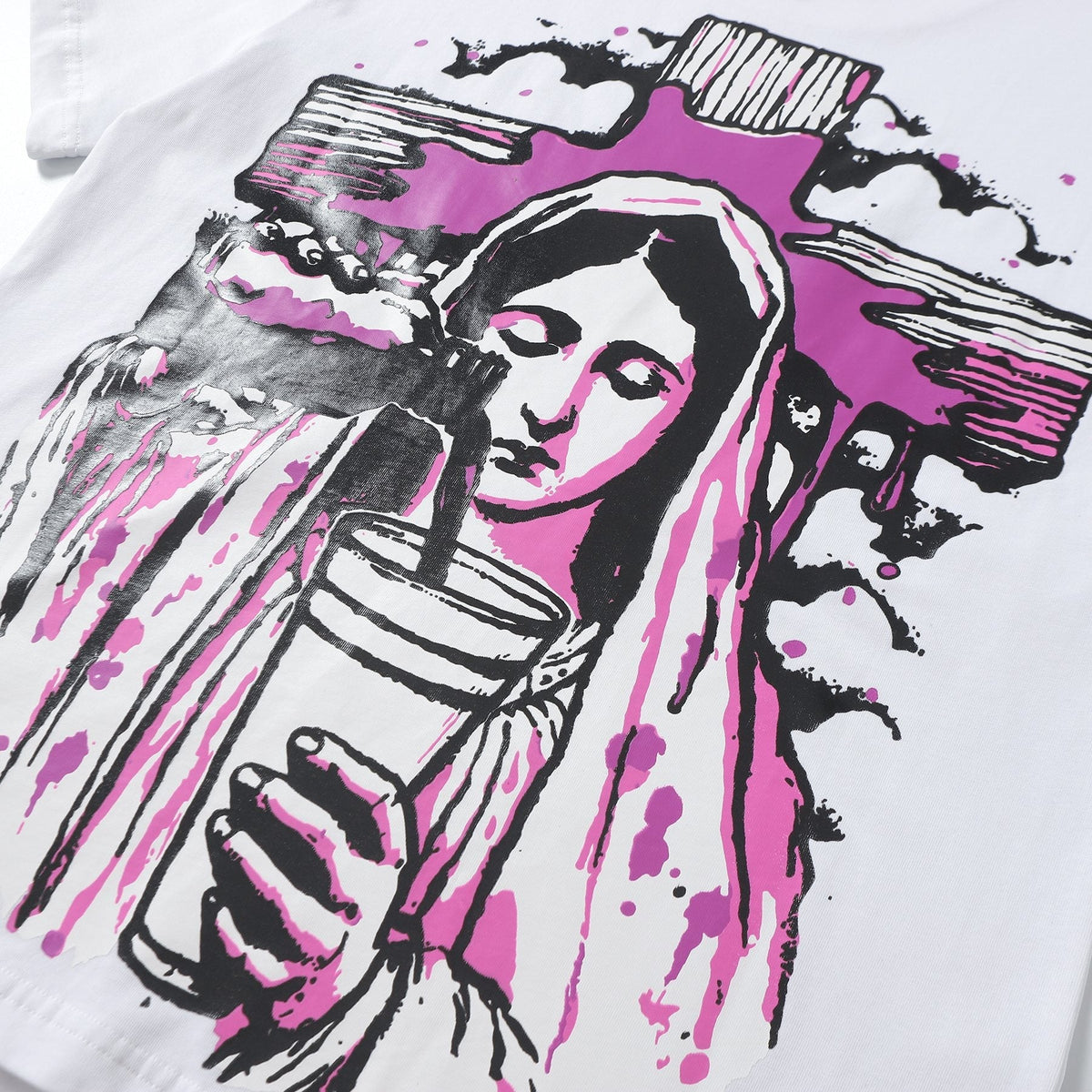 THAT'S A AWFUL LOT OF COUGH SYRUP Front & Back Graphic T-Shirt ¡ª detail