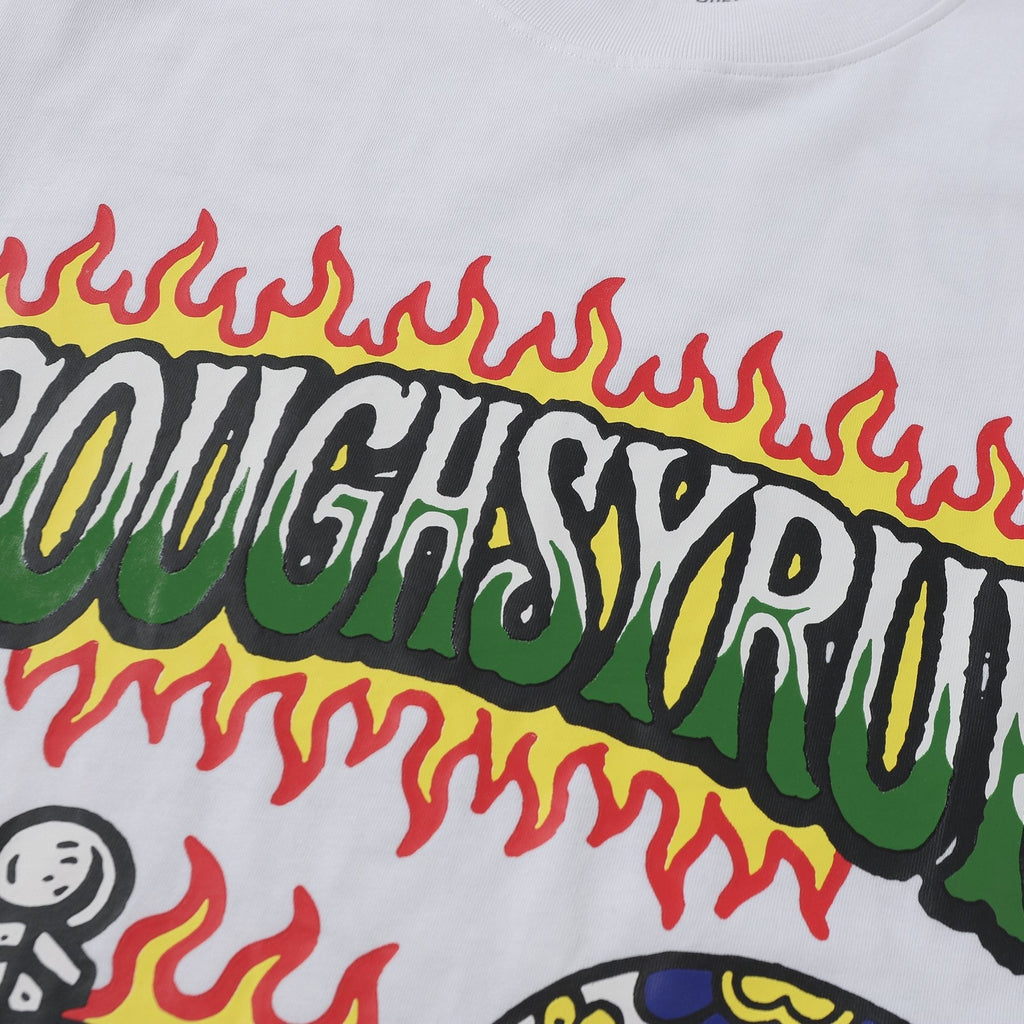 THAT'S A AWFUL LOT OF COUGH SYRUP Front & Back Graphic Short-Sleeve T-Shirt ¡ª detail