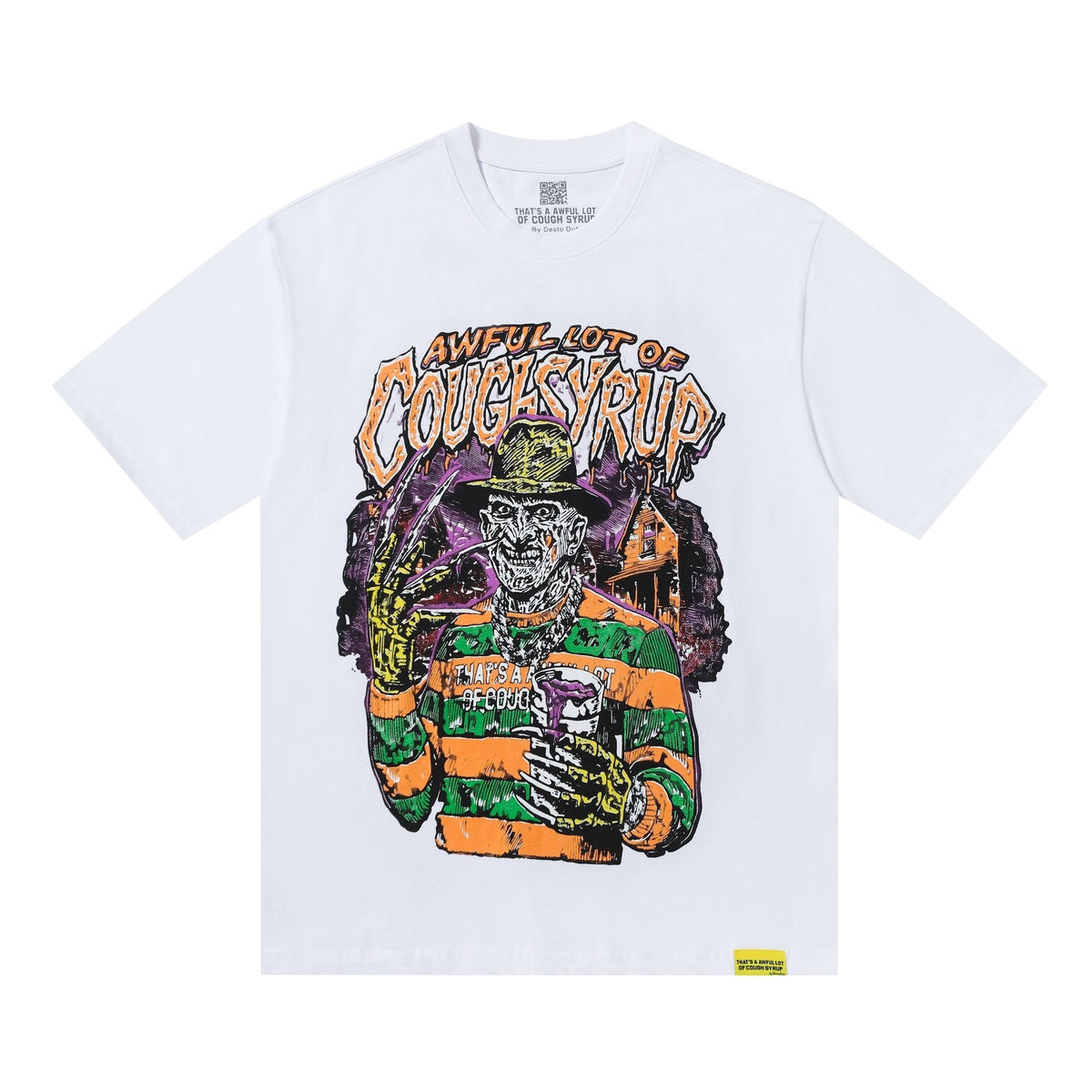 THAT'S A AWFUL LOT OF COUGH SYRUP Front & Back Graphic T-Shirt ¡ª front