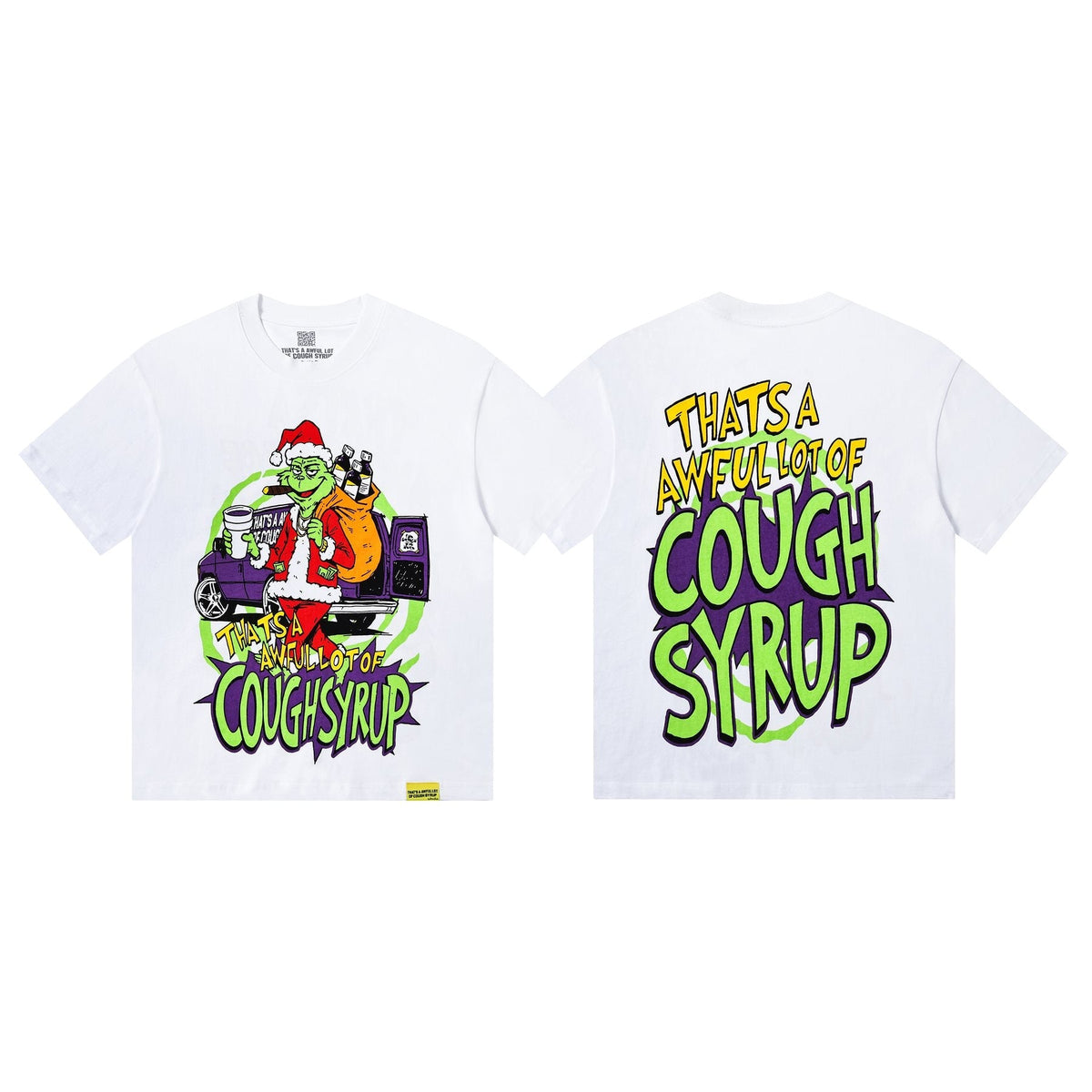 THAT'S A AWFUL LOT OF COUGH SYRUP Christmas Graphic Short-Sleeve T-Shirt ¡ª front