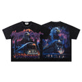 MAJESTIK Washed Black Rhinestone Graphic T-Shirt ¡ª hero