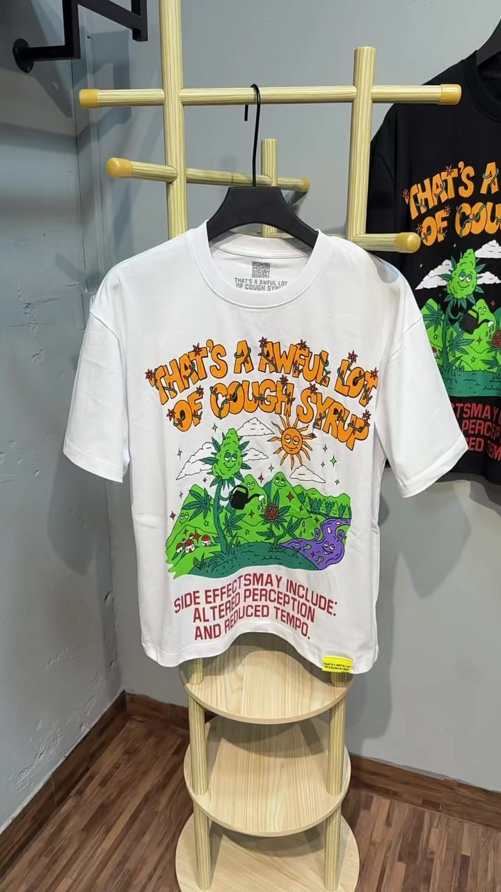THAT'S A AWFUL LOT OF COUGH SYRUP Front & Back Graphic T-Shirt ¡ª front