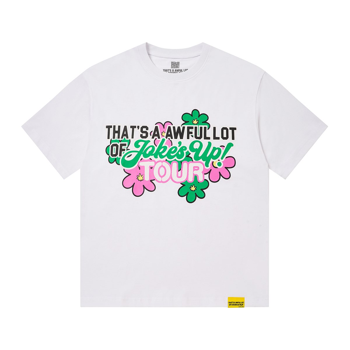 THAT'S A AWFUL LOT OF COUGH SYRUP Floral Tour Graphic T-Shirt ¡ª hero