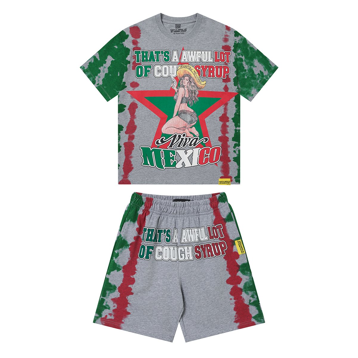 THAT'S A AWFUL LOT OF COUGH SYRUP Cowgirl Graphic Short-Sleeve Set ¡ª front