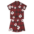Denim Tears Shirt & Shorts 2 Piece Set Kapok Plaid Short Sleeve