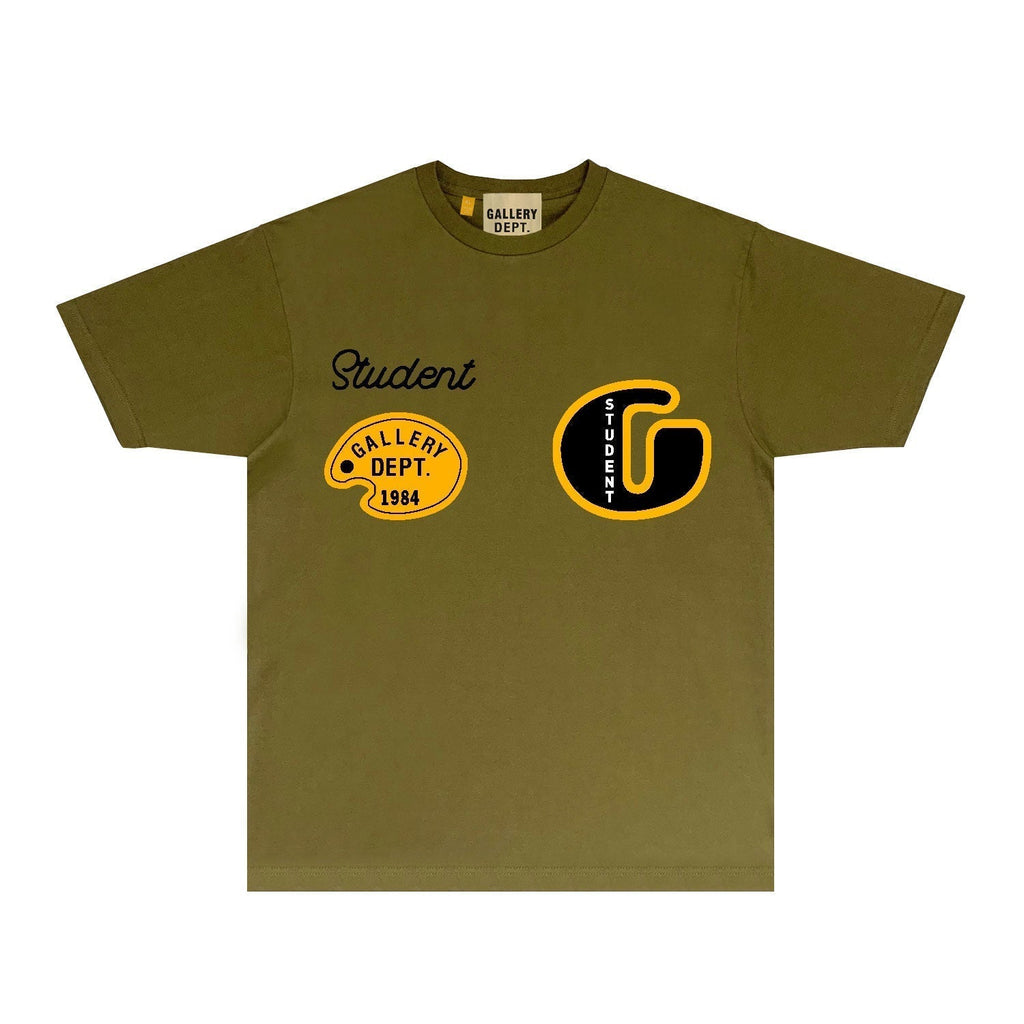 Gallery Dept T Shirt Retro Printed Loose Short-Sleeved Shirt (part2)