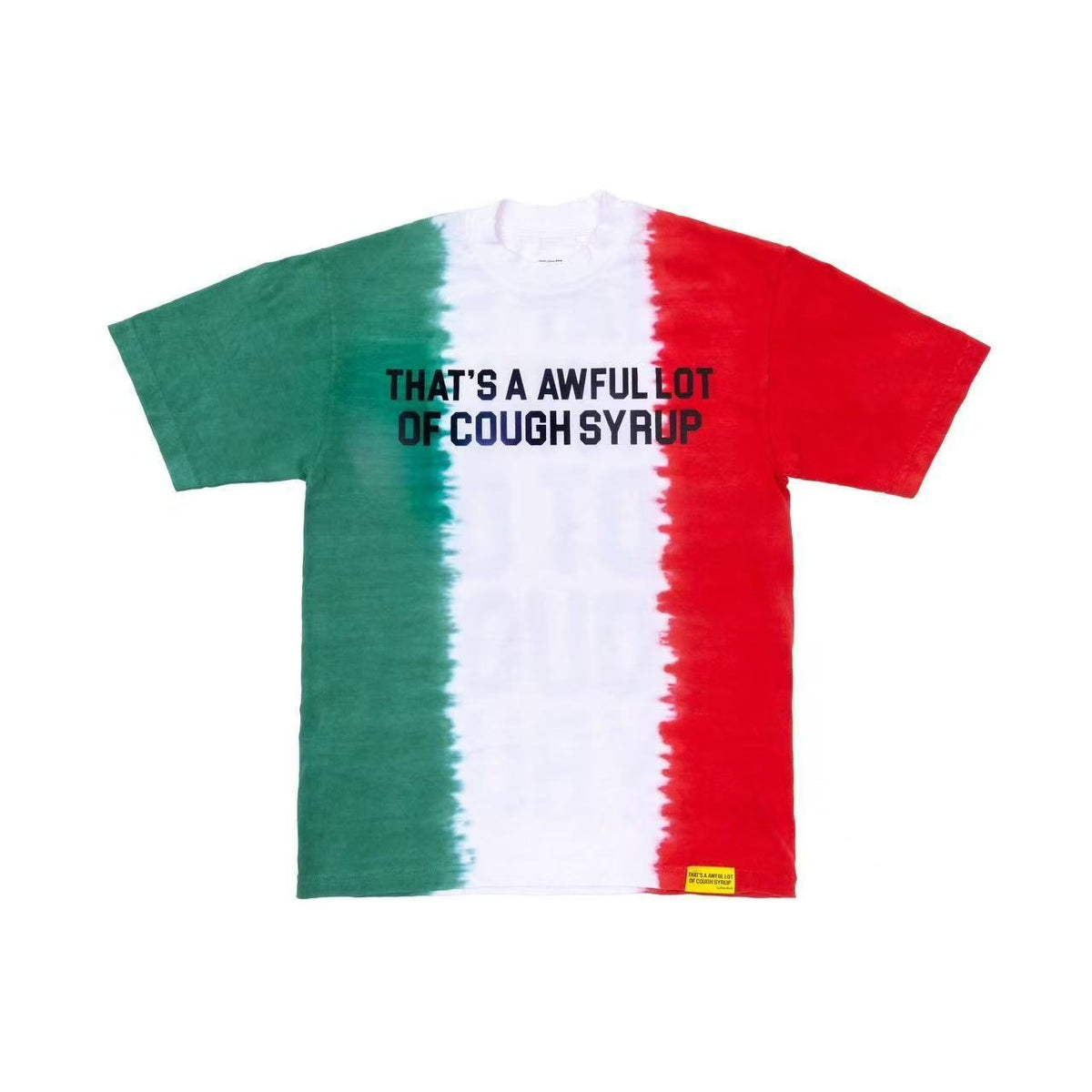 THAT'S A AWFUL LOT OF COUGH SYRUP Tri-Panel Graphic T-Shirt ¡ª hero