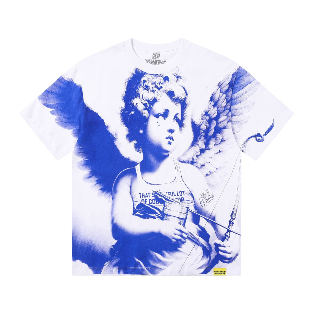 THAT'S A AWFUL LOT OF COUGH SYRUP Angel Gothic Text Graphic T-Shirt ¡ª hero